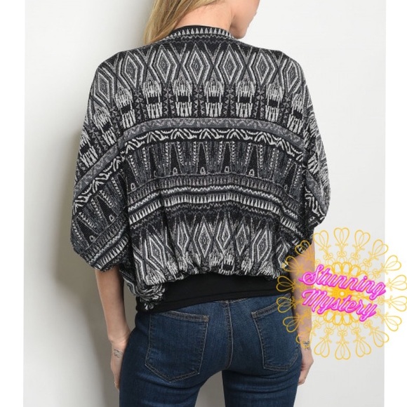 💕 Sparkle Silver Black Cardigan - Picture 3 of 8